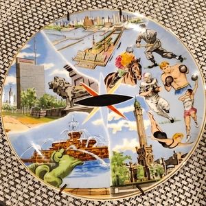 Vintage 1959 International Trade Fair Chicago Illinois Souvenir Decoration Plate